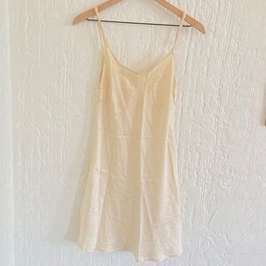 Fishers Finery Silk Cream Off White Chemise Slip Lingerie Size Small
